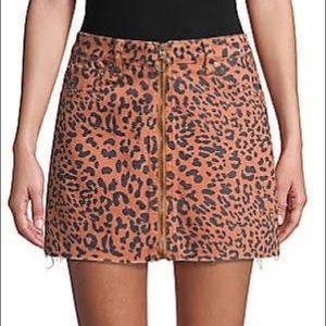 New Free People Cheetah Print Mini Skirt(Sold out)